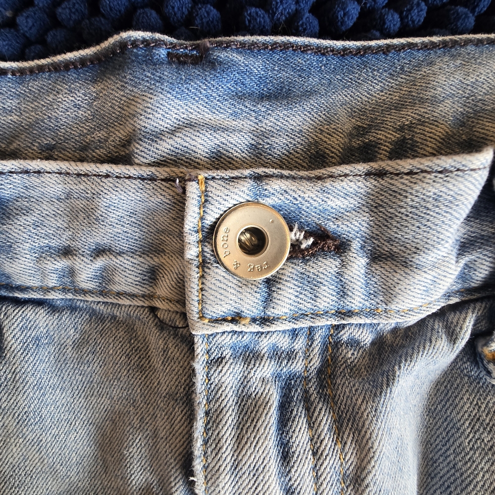 Rag & Bone Light Blue Denim Shorts - Picture 5 of 10
